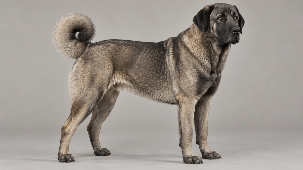 Kangal köpek — koyu gri boz renk