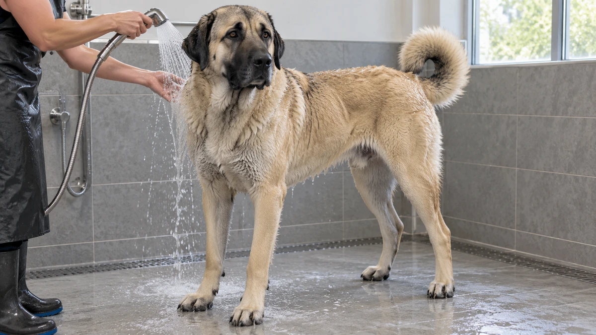 Kangal köpek — banyo ve temizlik