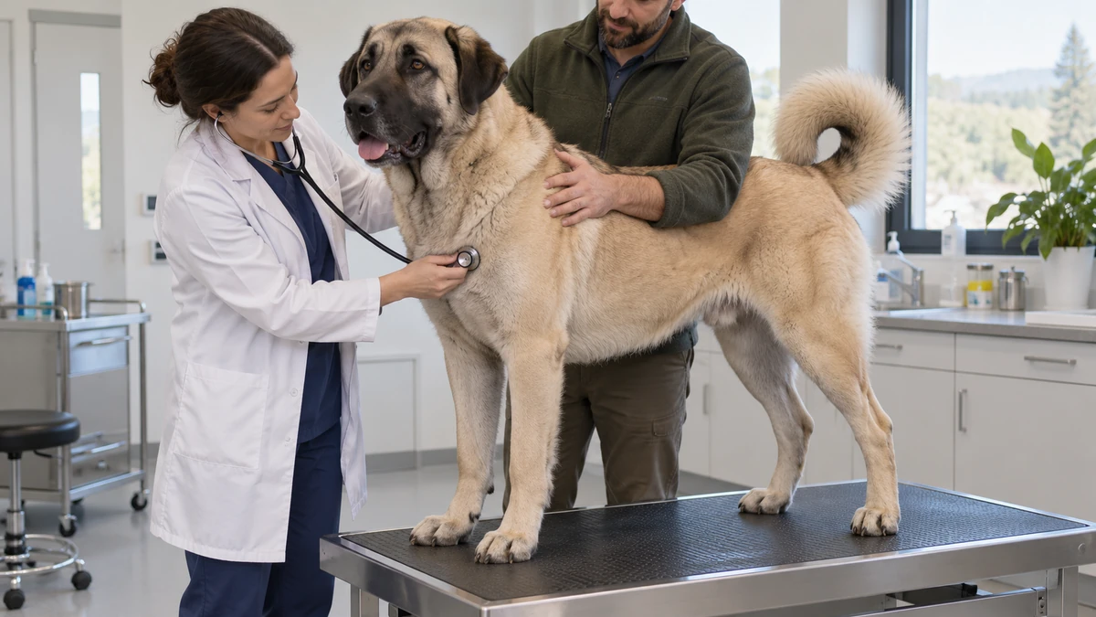 Kangal köpek — veteriner kontrolü